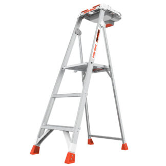 PAINT PRO - profesionální, lehký  žebřík s přihrádkou na nářadí