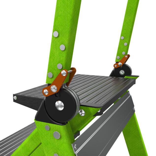 Profesionální nevodivé schůdky Jumbo Step 4 Fiberglass - Obrázek 22