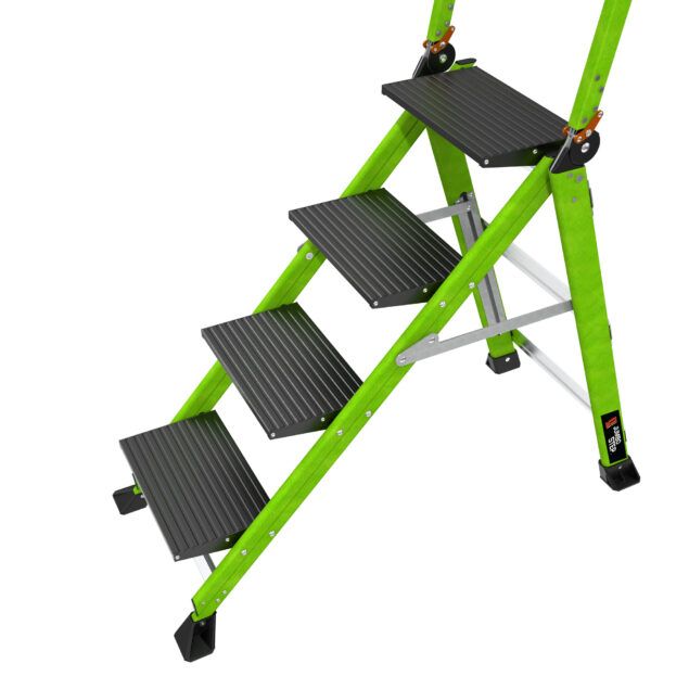Profesionální nevodivé schůdky Jumbo Step 4 Fiberglass - Obrázek 7