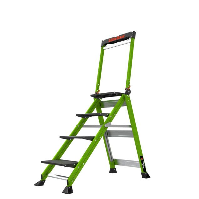 Profesionální nevodivé schůdky Jumbo Step 4 Fiberglass - Obrázek 2