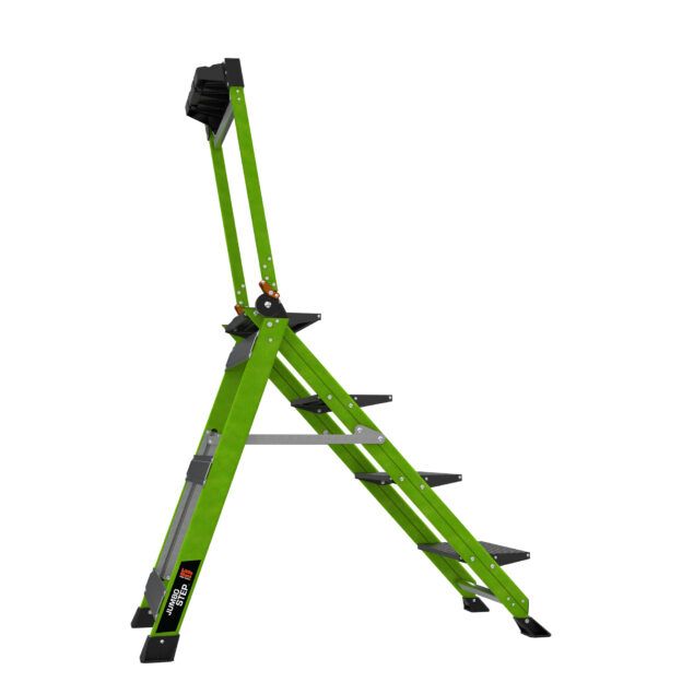 Profesionální nevodivé schůdky Jumbo Step 4 Fiberglass - Obrázek 4