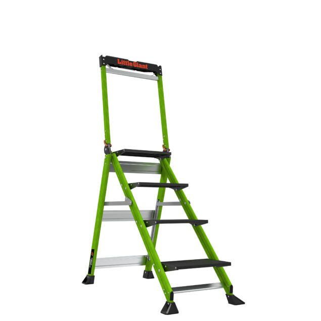 Profesionální nevodivé schůdky Jumbo Step 4 Fiberglass - Obrázek 3