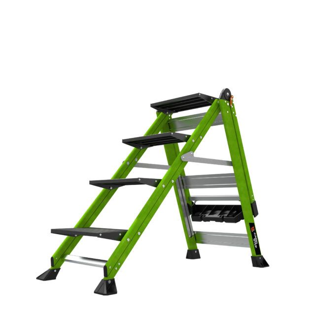 Profesionální nevodivé schůdky Jumbo Step 4 Fiberglass - Obrázek 10