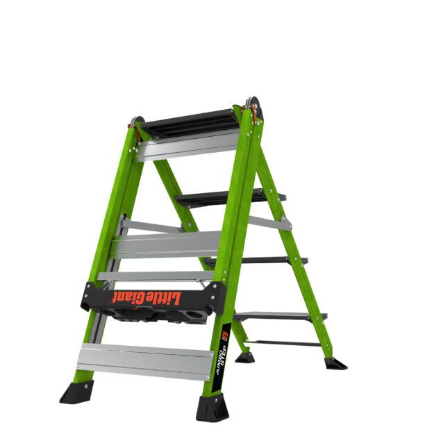 Profesionální nevodivé schůdky Jumbo Step 4 Fiberglass - Obrázek 11