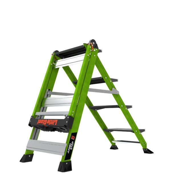 Profesionální nevodivé schůdky Jumbo Step 4 Fiberglass - Obrázek 12