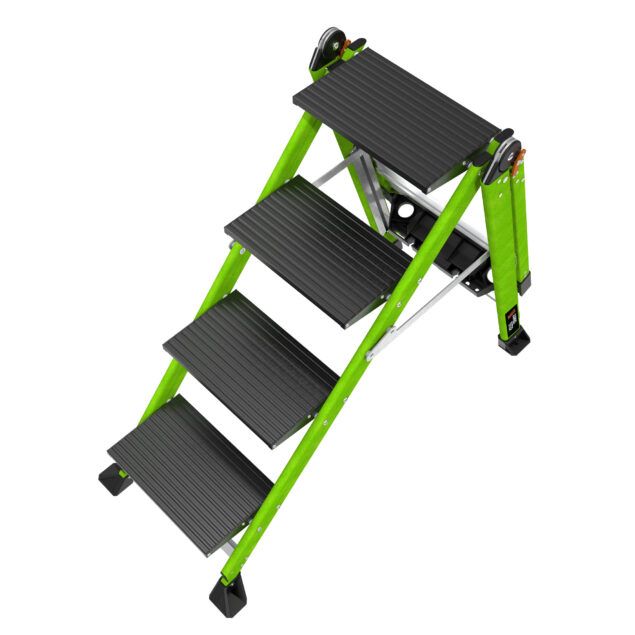 Profesionální nevodivé schůdky Jumbo Step 4 Fiberglass - Obrázek 9