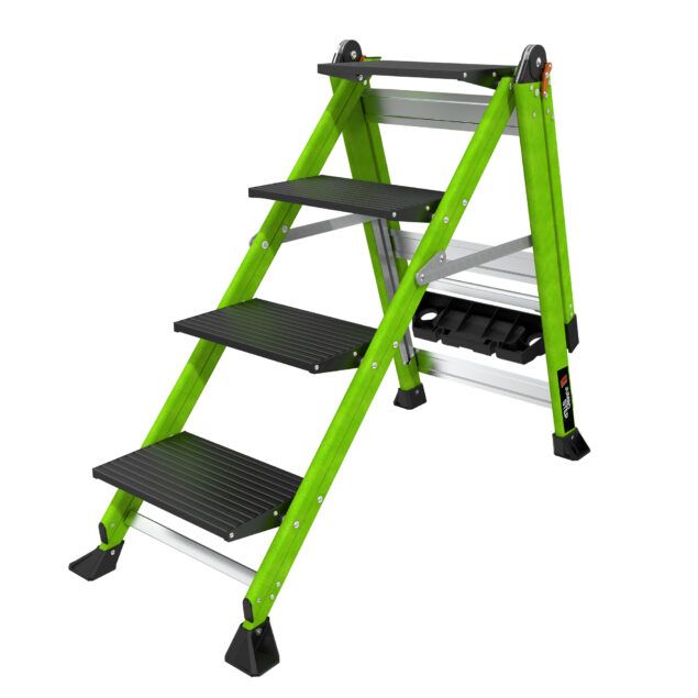 Profesionální nevodivé schůdky Jumbo Step 4 Fiberglass - Obrázek 8