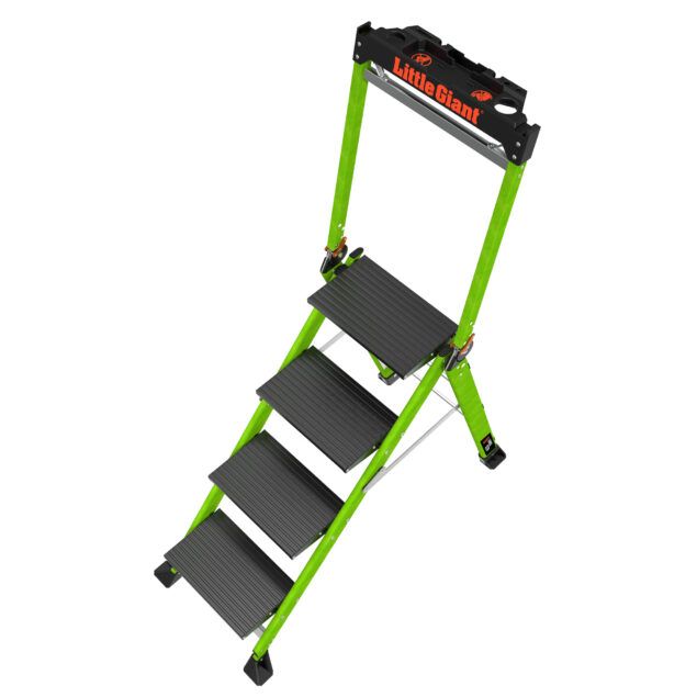 Profesionální nevodivé schůdky Jumbo Step 4 Fiberglass - Obrázek 6
