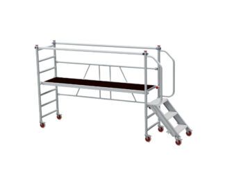 Skládací lešení se schody JUMBO 250 x 74 cm | 1.00 / 3.00 m