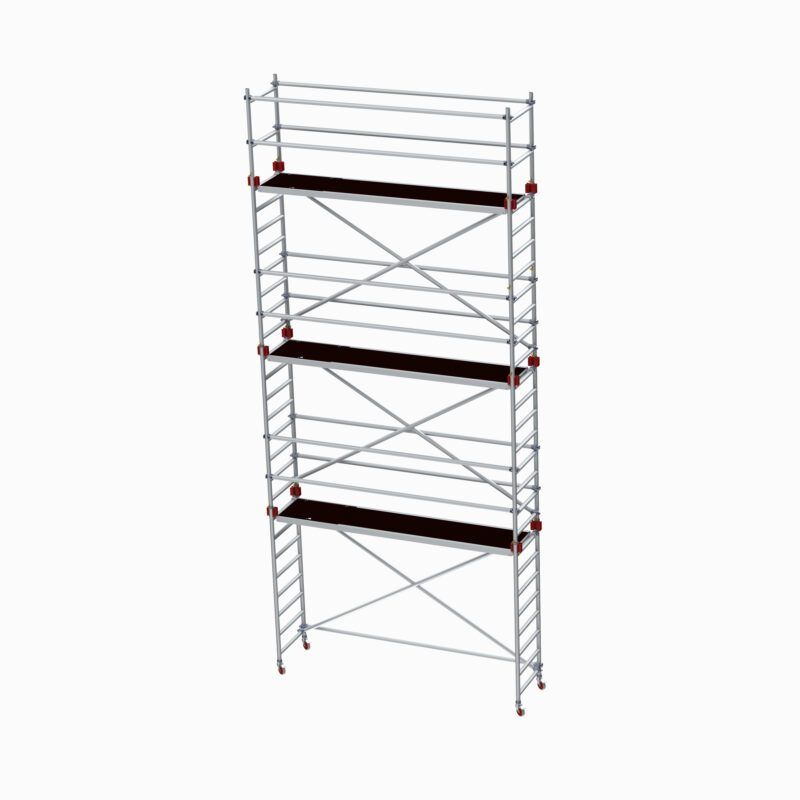 Profesionální lešení JUMBO - Pro Single Towers : 250 x 74 cm | 6.2 / 8.2 m | 2M