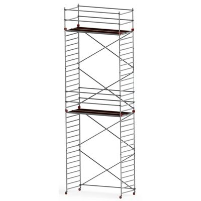 Profesionální lešení JUMBO - Pro Double Towers : 250 x 135 cm | 8.2 / 10.2 m