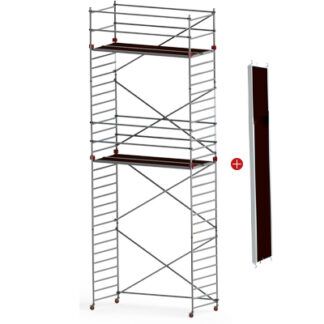 Profesionální lešení JUMBO - Pro Single Towers s montážní podlážkou : 305 x 135 cm | 7.2 / 9.2 m