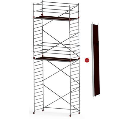Profesionální lešení JUMBO - Pro Double Towers s montážní podlážkou : 178 x 135 cm | 7.2 / 9.2 m