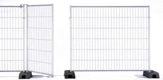Stavební mobilní plot pozink 2.2m x 2m zesílený
