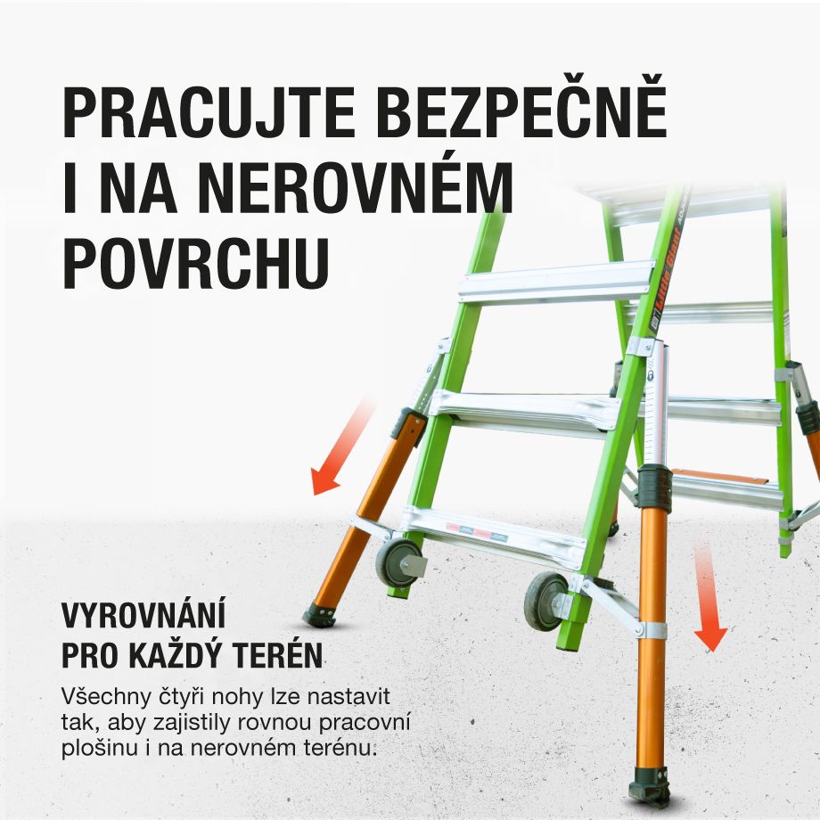 Plošinový nevodivý výškově nastavitelný Fortress 4 All-Terrain - Obrázek 4